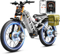 Romeo Pro-Ⅲ 50MPH Electirc Bike - [2025 Latest] 5600W Dual Motor 60V 80AH 250Miles Long Range Ebike for Adults, Air Full Suspension Electric Mountain Bike, 26' Fat Tire Off-Road E-Bicycle