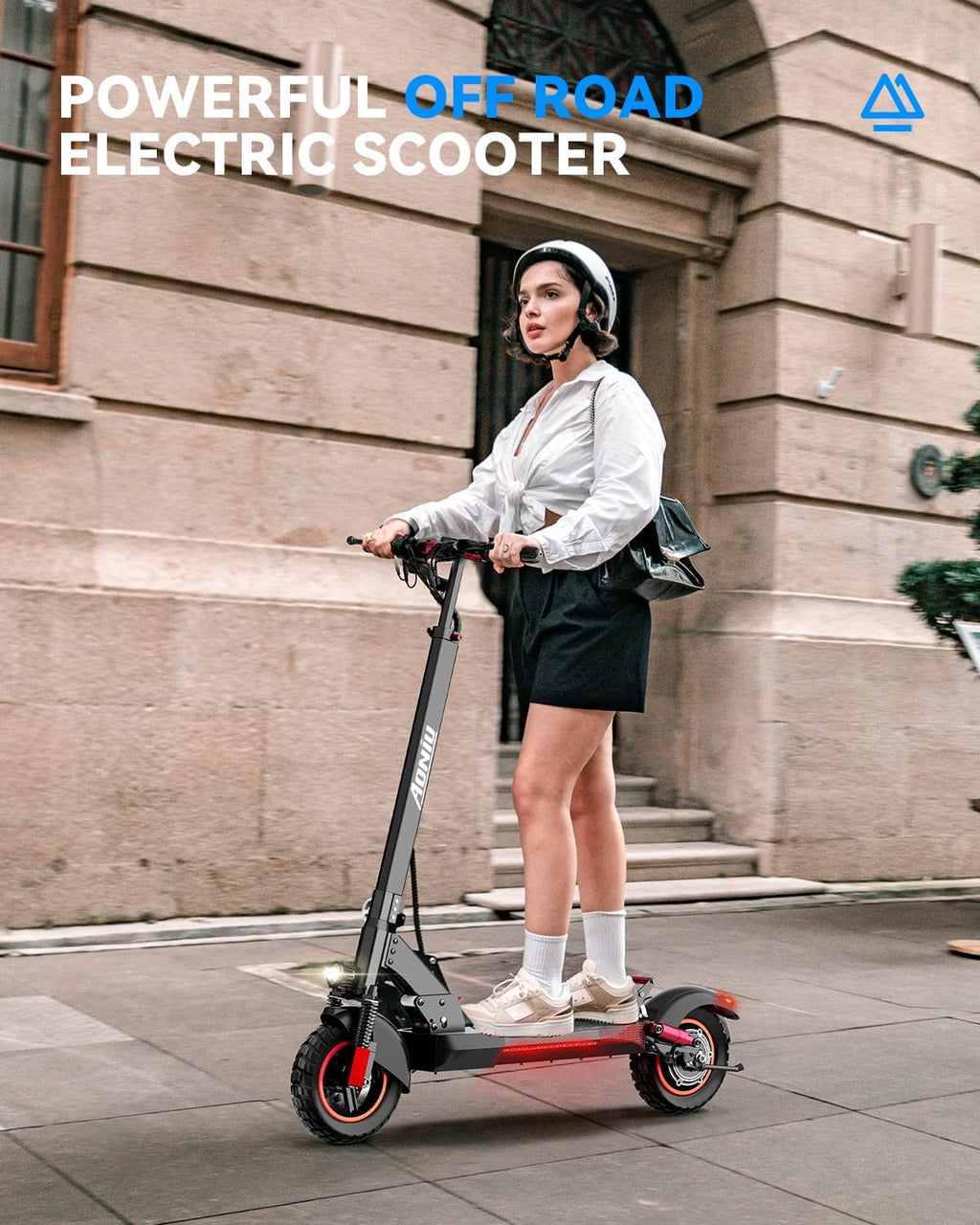M4 Electric Scooter for Adults Escooter with Seat Off Road E Scooter 25-30mph Fast 300 Lbs+ Heavy Duty Electric Scooters Long Range 31 Miles All Terrain Foldable for Teens Commuting