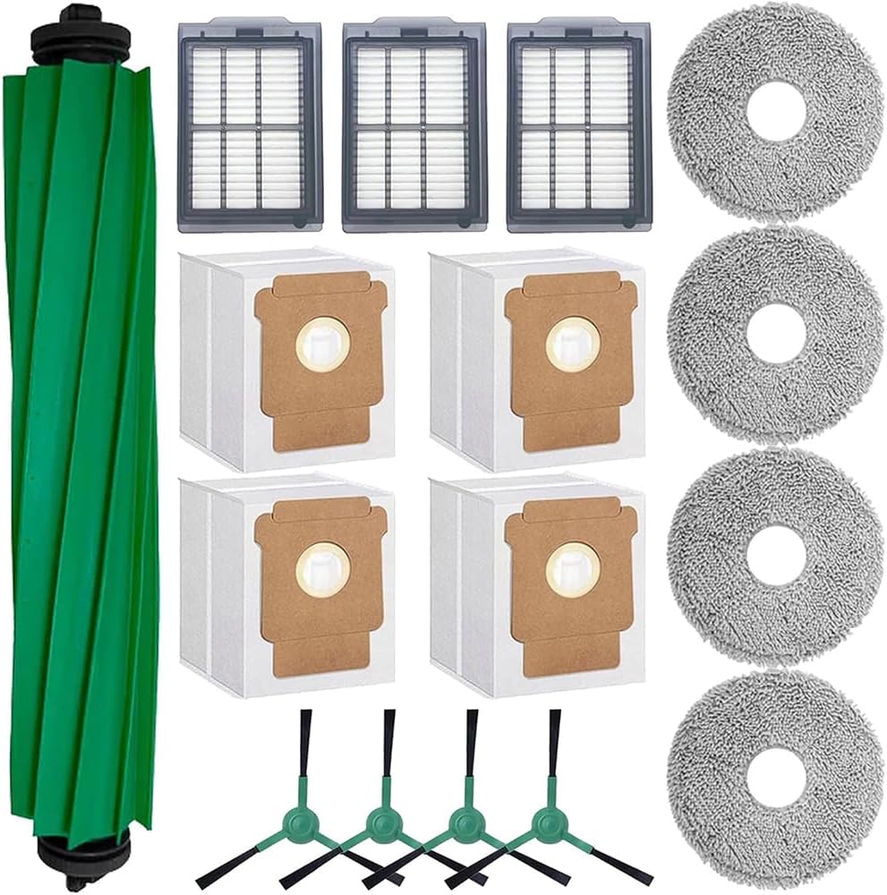 iRobot G185020 Roomba Plus 405 Combo Robot + AutoWash Dock Bundle with Deco Essentials 16Pcs Replacement Kit and CPS 2 YR Enhanced Protection Pack