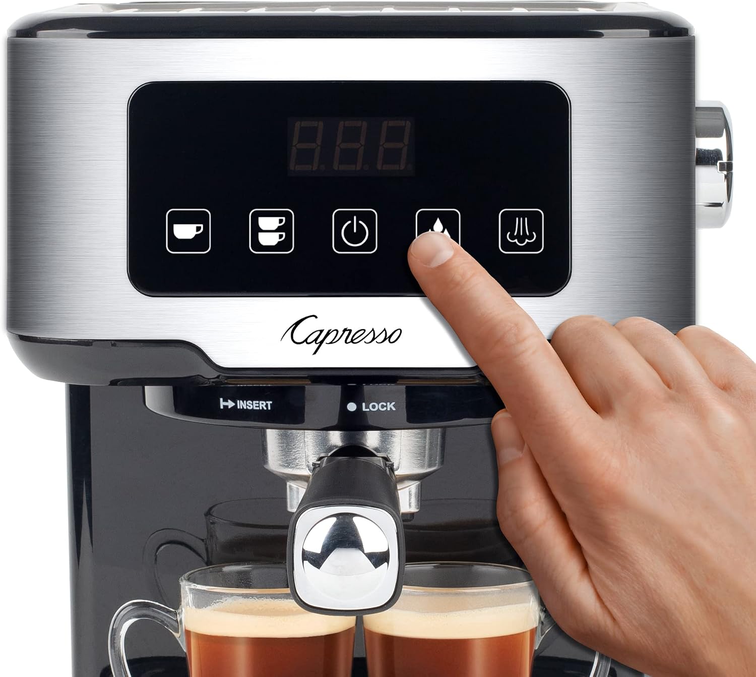 Capresso Café TS Touchscreen Espresso Machine, 50 ounces,Silver