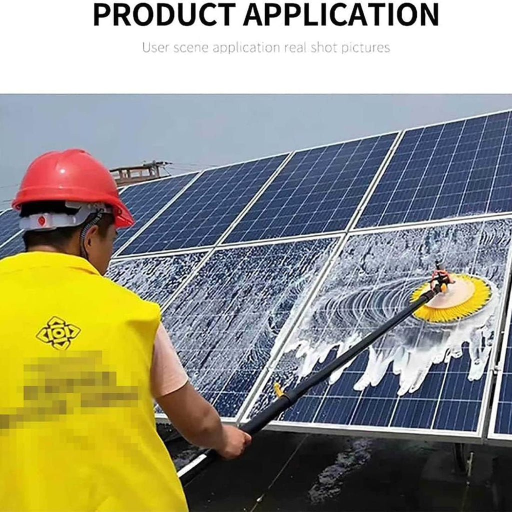 Solar Panel Cleaning Rotating Brush Cleaning Equipment,Electric Photovoltaic Panel Cleaners,Outdoor Cleaning Tools Window Cleaners,Special Roof Water Brushes 5.5m B