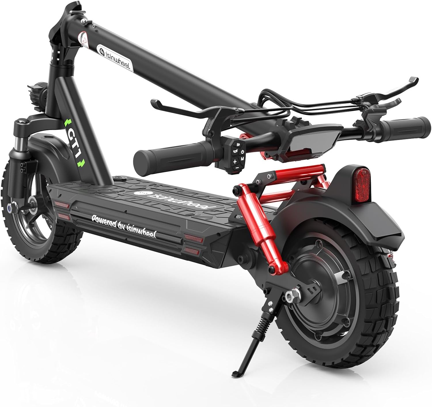 isinwheel GT1 Electric Scooter Adults, 28MPH Top Speed, 28Miles Range, 800W Motor, 330LBS Load, Off-Road Scooter for Adults with Turn Signal