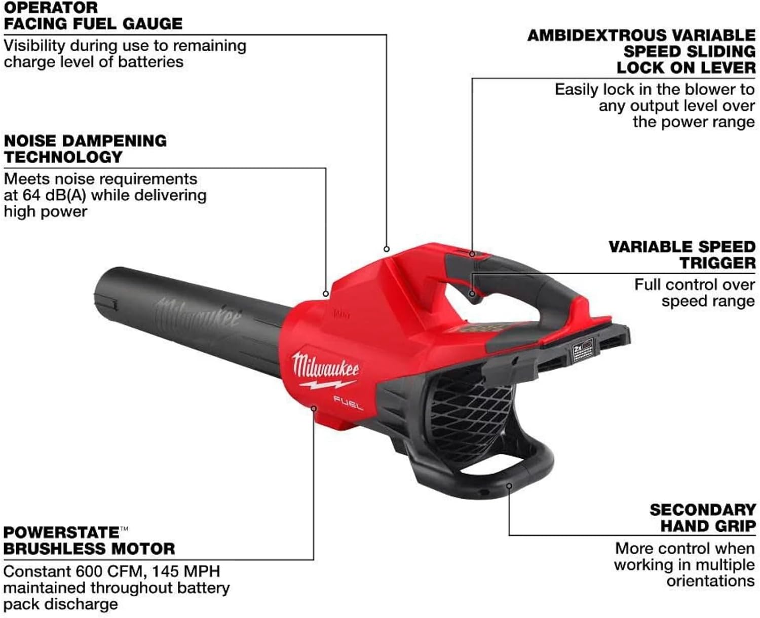 Milwaukee Electric - M18 Fuel. Dual Battery Blower