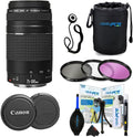 Canon EF 75-300mm f/4-5.6 III Telephoto Zoom Lens for Canon SLR Cameras, 6473A003 (Renewed) (Lens w/PIXIBYTES Pro Travel Bundle)