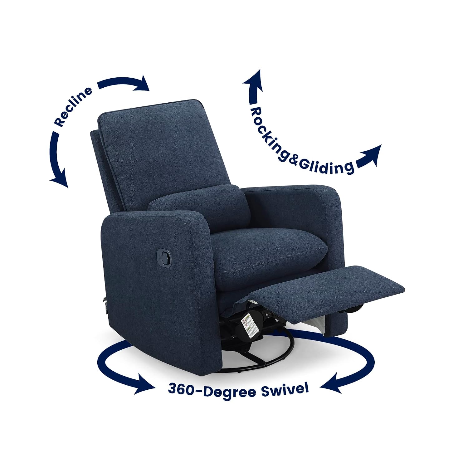 GAP babyGap Cloud Recliner with LiveSmart Evolve - Sustainable Performance Fabric, Sailor