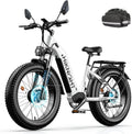 Dual Motor Ebike, 3000W Electric Bike for Adults, 52V 20Ah 26' Fat Tire Fast Ebike Max 38 Mph, up to 90 Miles, Off-Road Mountain E-Bike for Men Women, Step-Through Design