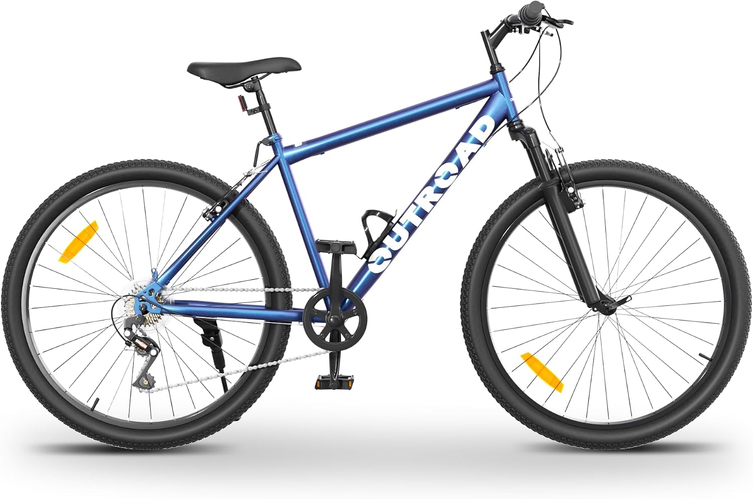 Outroad 26 Inch Mountain Bike, 7/21-Speed/High-Carbon Steel/Aviation Grade Frame, Dual Disc/V Brake, Adjustable Ergonomic Seat Bicycle for Men Women Adult, Quick Assembly in 20 Minutes