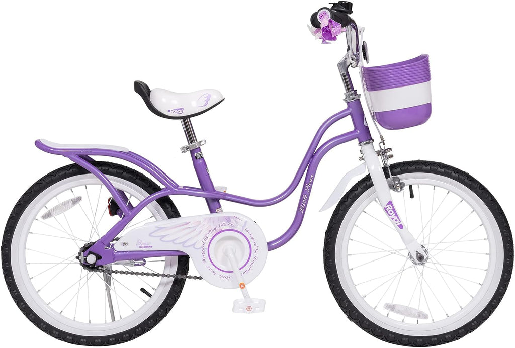 Royalbaby Princess Girls Kids Bike 12 14 16 18 20 Inch Children Bicycle with Basket for Age 3-12 Years