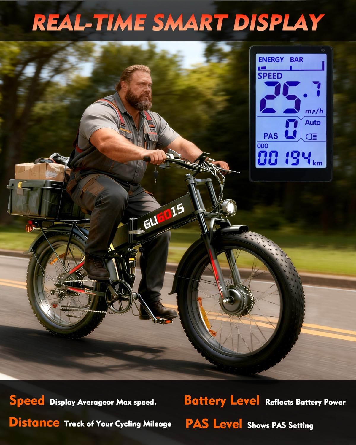 Rakowe Folding Electric Bike for Adults, 3000W Peak Dual Motor Ebike, 26' Fat Tire E-Bike, 48V Battery, Up to 35MPH & 60 Miles, All-Terrain, UL Certified, Suspension Electric Dirt Bike