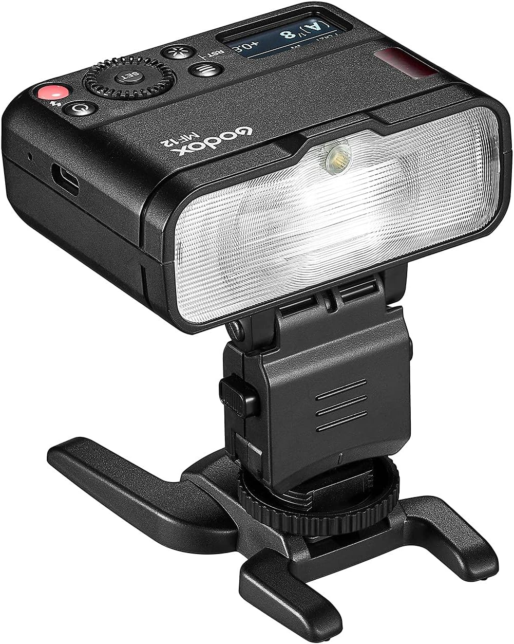 Godox MF12 MF12-K2 Macro Flash w/Xpro-C Trigger Off-Camera TTL Flash Speedlite 12W, 2.4G Wireless Control, TTL/M Mode, Built-in 3.7V/6.29W Lithium Battery, Compatible with Canon