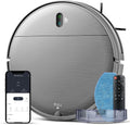 Robot Vacuum and Mop Combo, Robot Vacuum Cleaner Mopping 2 in 1 with Wi-Fi/Voice/App, Schedule, Strong Suction, Slim Self-Charging Robotic Vacuum,Ideal for Pet Hair, Carpet, Hard Floor