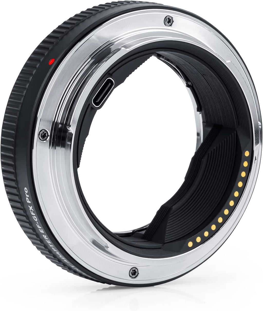 VILTROX EF-GFX Pro Auto Focus Lens Mount Adapter with Manual Aperture Ring for Canon EOS EF/EF-S Lens to Fujifilm G-Mount GFX Camera 100/100S/50S/50R