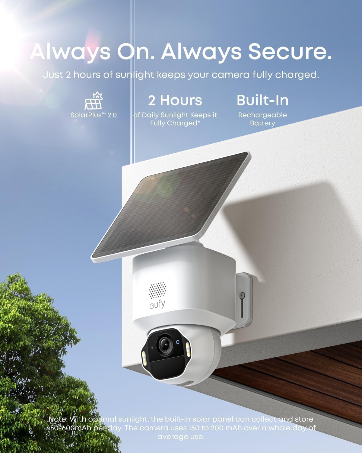 eufy SoloCam E42,6-Cam Kit,4K Security Camera Wireless Outdoor, Solar Powered, AI Motion Tracking, Strobe Light, Pan & Tilt, Facial Recognition, Up to 16 TB, Smart Home Compatible