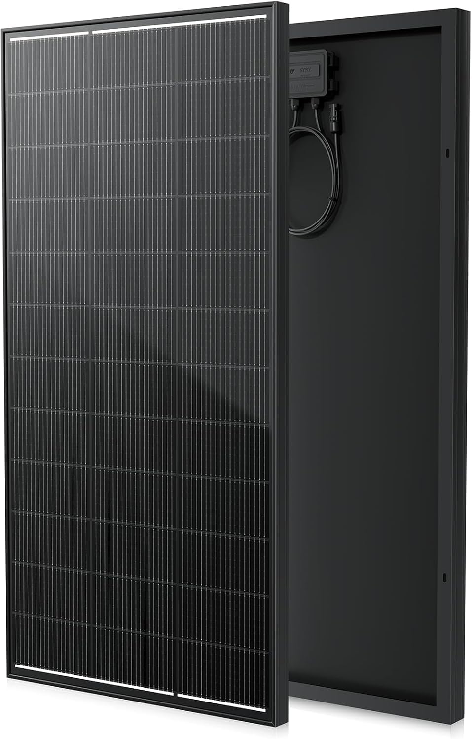 300 Watt Solar Panel, Upgraded 18BB Solar Cells 24.6% High Efficiency Monocrystalline 12V/24V PV Module for Home Rooftop RV Camper Marine Boat Off Grid System All Black (1pack)