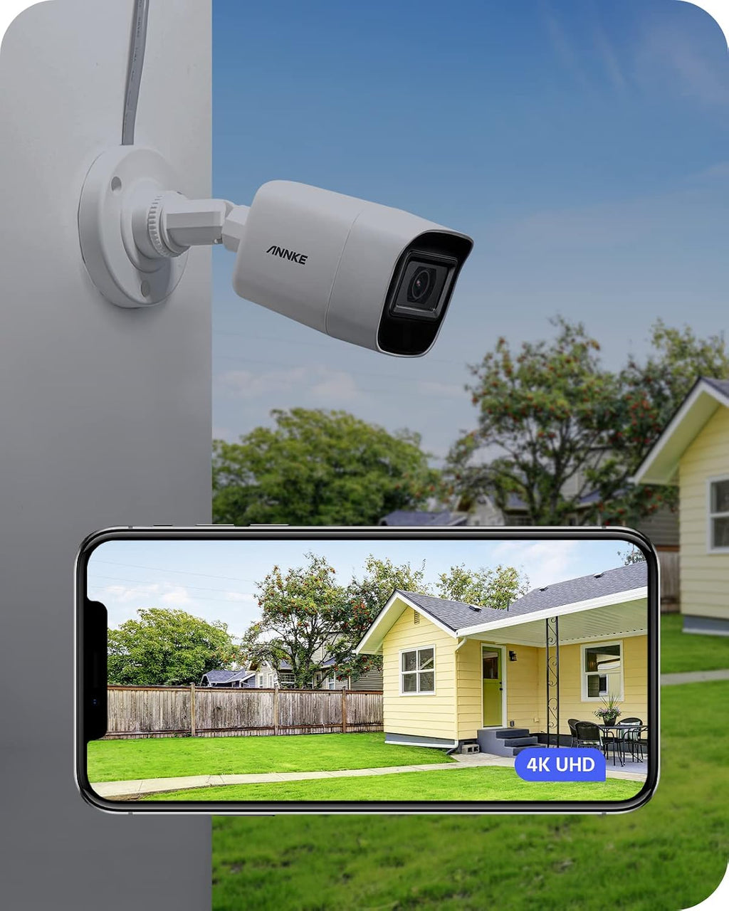 ANNKE 4K Security Camera System, 8CH 8MP AI DVR with Human & Vehicle Detection, 2TB HDD and 8 x 4K IP67 Bullet Home & Surveillance Cameras, Work with Alexa, Easy Remote View, Smart Color Night Vision