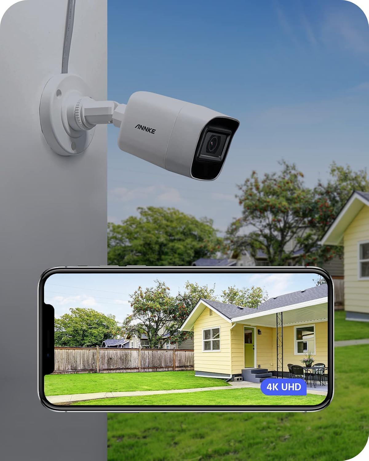ANNKE 4K Security Camera System, 8CH 8MP AI DVR with Human & Vehicle Detection, 2TB HDD and 8 x 4K IP67 Bullet Home & Surveillance Cameras, Work with Alexa, Easy Remote View, Smart Color Night Vision