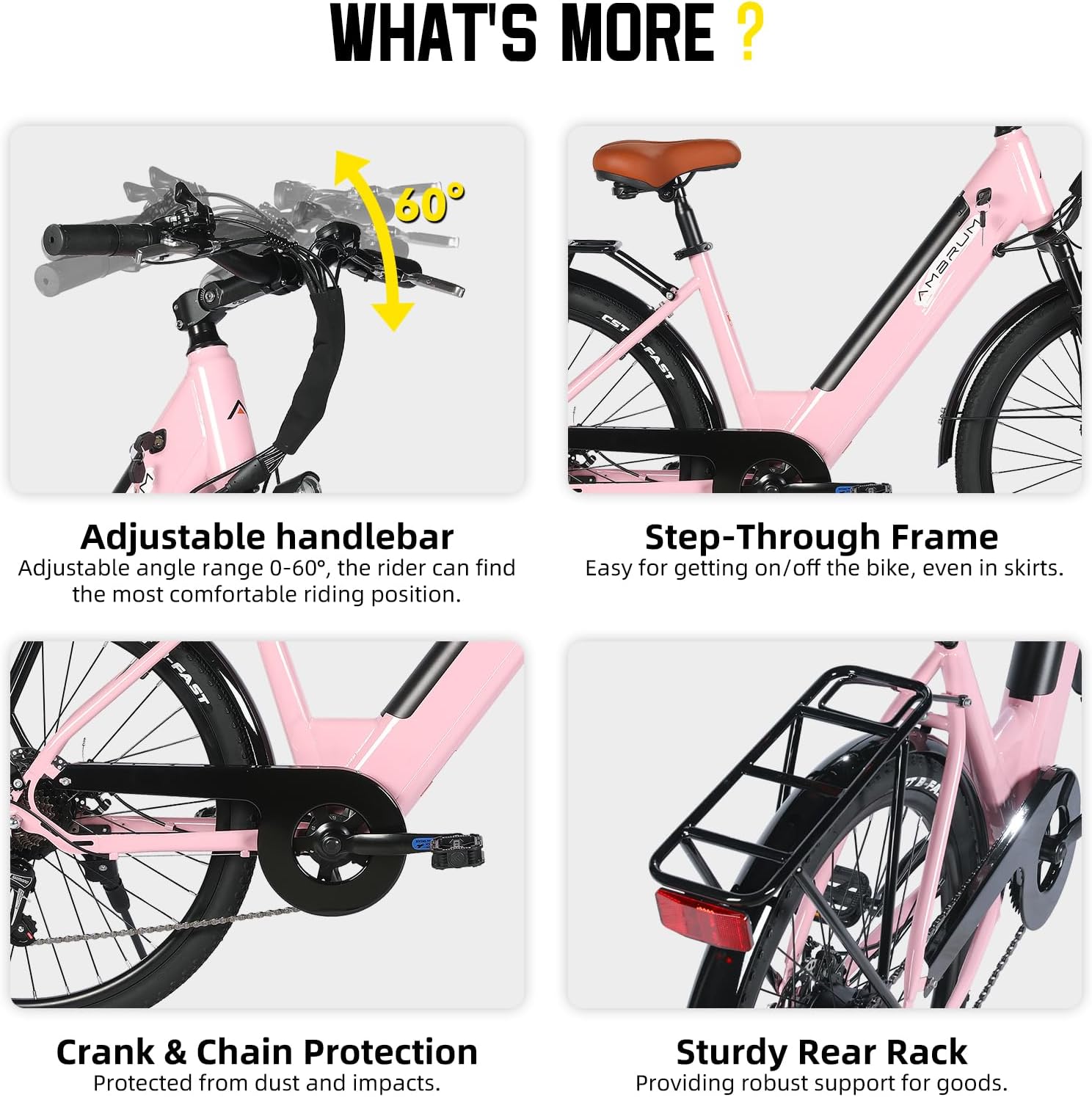 JOYSTAR 20 26 Inch Electric Bike for Kids Teens Ages 6+ with 250W/500W Brushless Motor, Electric Mountain Bicycle with Removable Battery, Safe Children Ebikes with Dual Disc Brakes