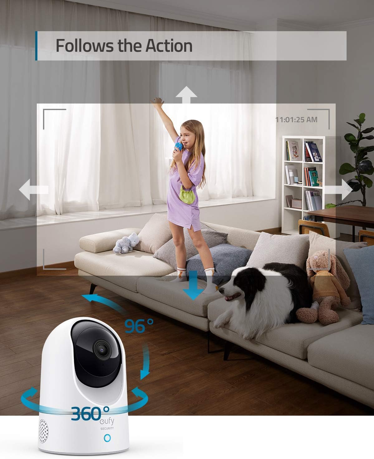 eufy Security Indoor Cam E220, Camera for Home Security, Pan & Tilt, Dog/Pet Camera, 2K Wi-Fi Plug-in+HomeBase 3,eufy Edge Security Center, Local Expandable Storage up to 16TB, No Mothly Fee(Bundle)
