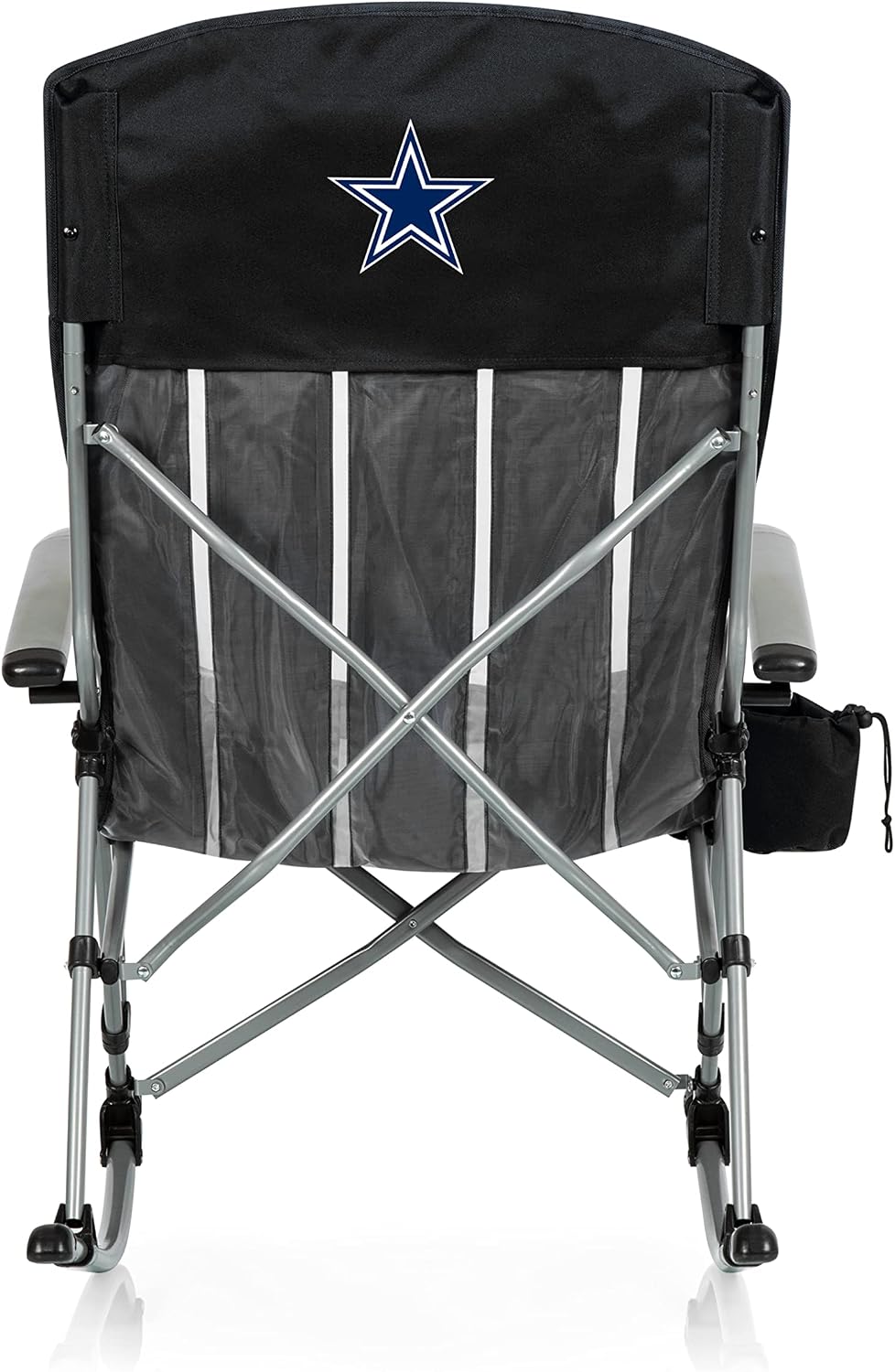 Picnic TIME NFL Unisex-Adult NFL Outdoor Rocking Camp Chair, XL Heavy Duty Camping Chair for Adults