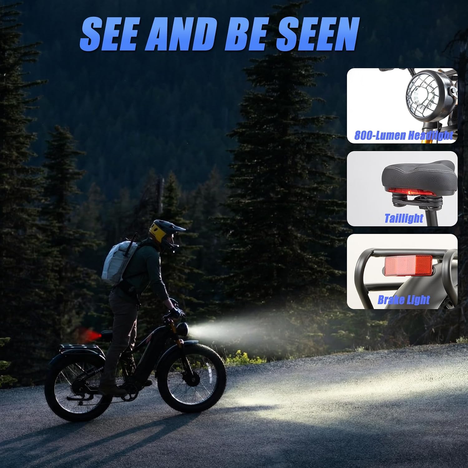 2026 Dual Motor Electric Bike for Adults AWD 5000W/3000W Peak 40 MPH/30 MPH E Dirt Bike, 52V/48V Removable Battery 65/80/150 Miles Max Long Range with Full Suspension 26' Fat Tires Mountain Bike