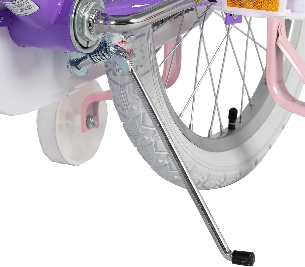 JOYSTAR Unicorn Kids Bike for Girls Ages 2-9 Years Old, 12 14 16 18 Inch Kids Bike with Training Wheels, Doll Seat, Streamers and Basket, Toddler Girl Bicycle, Multiple Colors