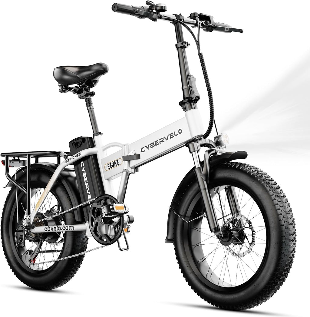 Folding Electric Bike, Removable Large Capacity Battery Ebike,Fat Tire Adult E-Bik,Long Range, Long-lasting Ebike