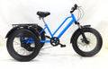 GRACEZ 20 Inch Fat Tire Adult Tricycle - 7-Speed 3 Wheel Bike with Rear Tarpaulin Shopping Basket - Wider Seats Adult Cruiser Bikes with Adjustable Handlebars