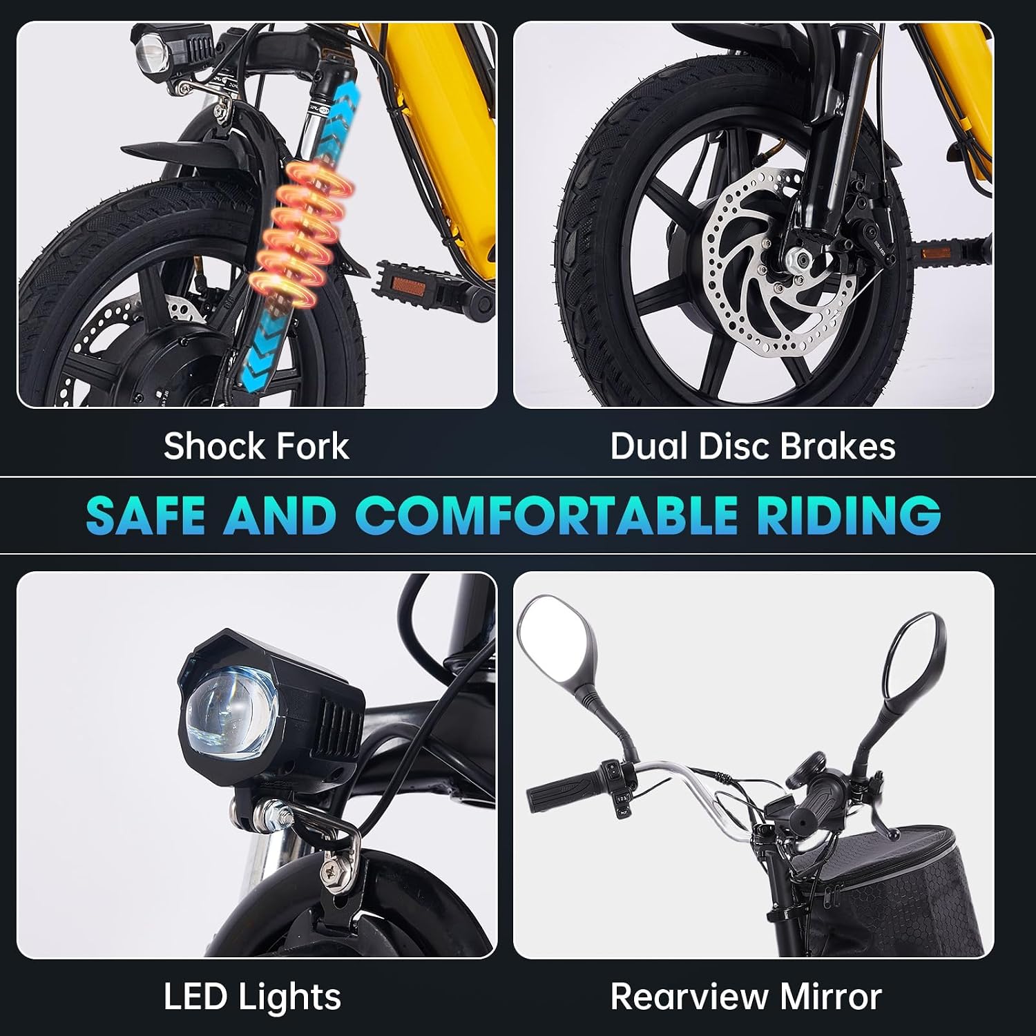 E Trike Electric Bike, 350W(Peak 500W) Brushless Motor Folding Trike, 2 Seats Ebike, 480Wh Removable Battery, Step-Thru 3 Wheel Electric Bicycle, Up to 45 Miles, Tricycle for Adults Parents