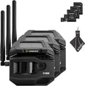 Vosker V150 Solar-Powered LTE Cellular Home Security Outdoor Camera | Motion Activated Sensor Nightvision Wireless Camera | Receive Photos on Your Mobile App with SD Cards and Cleaning Cloth (3PK)