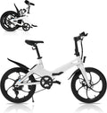 BLAUPUNKT FIENE 20 Inch Folding Electric Bike, Pedal and Throttle Assist, Foldable Step-Through Frame, UL Certified eBike for Adults, Orange/Black