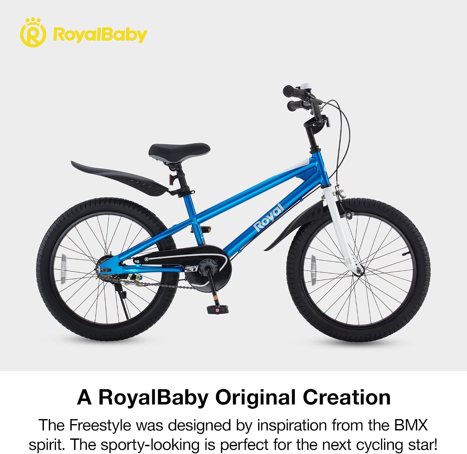 RoyalBaby Kids Bike with Dual Handbrake for Beginners,12 14 16 18 20 Inch Bicycle for Boys & Girls Ages 3-10 Years