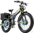 2026 Dual Motor Electric Bike for Adults AWD 5000W/3000W Peak 40 MPH/30 MPH E Dirt Bike, 52V/48V Removable Battery 65/80/150 Miles Max Long Range with Full Suspension 26' Fat Tires Mountain Bike