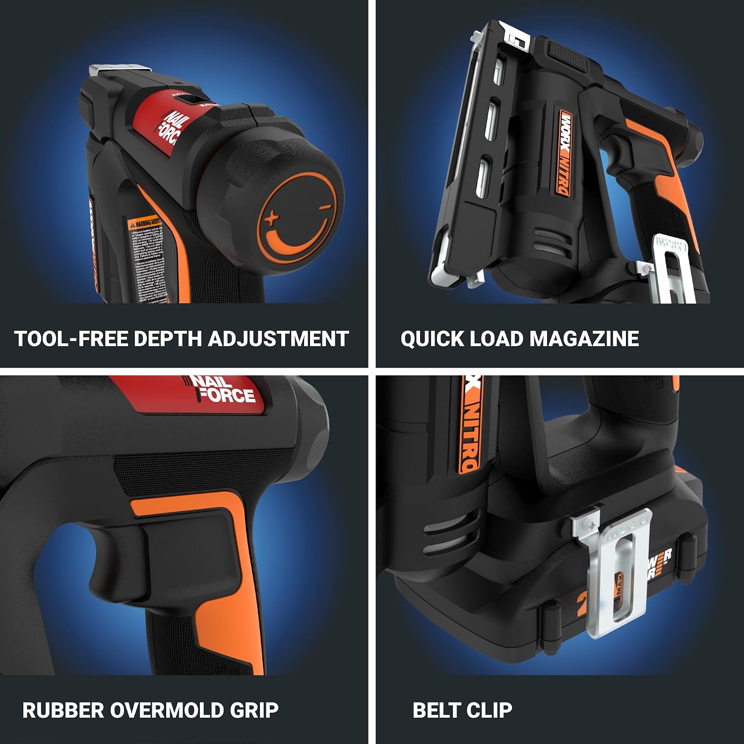 Worx Nitro WX843L 20V Power Share 3/8' Cordless Crown Stapler