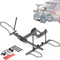 H&ZT Fat Tire Trike Carrier Rack for SUV Truck RV, Heavy-Duty Foldable Bike Carrier for 3-Wheel Bicycles, Fits 5' Wide Tires, Heavy Duty, Rear Platform Rack for Adult Tricycle