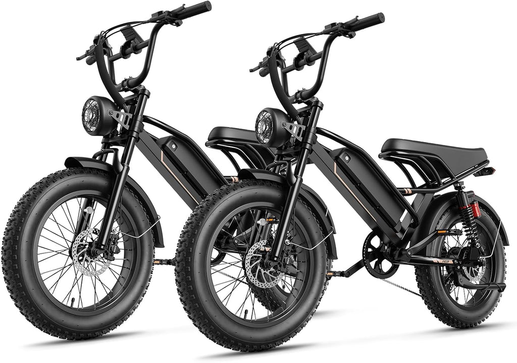 Jasion 3000W Electric Bike for Adults,Electric Dirt Ebike 80 Miles Range,Moped Style E Bike 32 MPH,20'*4 Fat Tire Off Road Bike with Cruise Control,Dual Suspension E Motorcycle,with Footrest