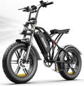 Rideon Electric Bike for Adults,1500W Peak Motor Ebike, Up to 60Miles 32MPH, Fat Tire Electric Bike with 48V 13AH Removable Battery (S20-13AH-1500w)