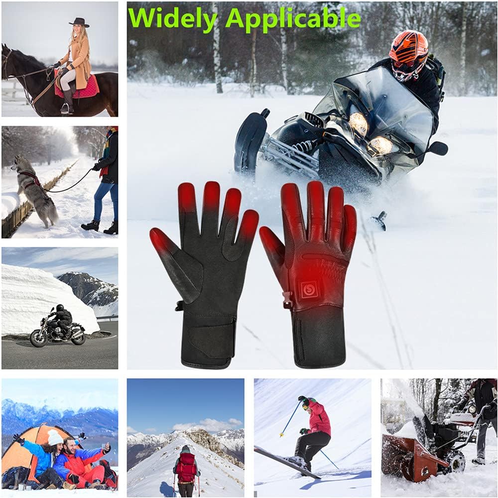 Savior Heated Gloves for Men and Women,Rechargeable Heated Electric Gloves,Suitable for Winter Outdoor Work,Skiing,Cycling,Running,Hiking,etc.
