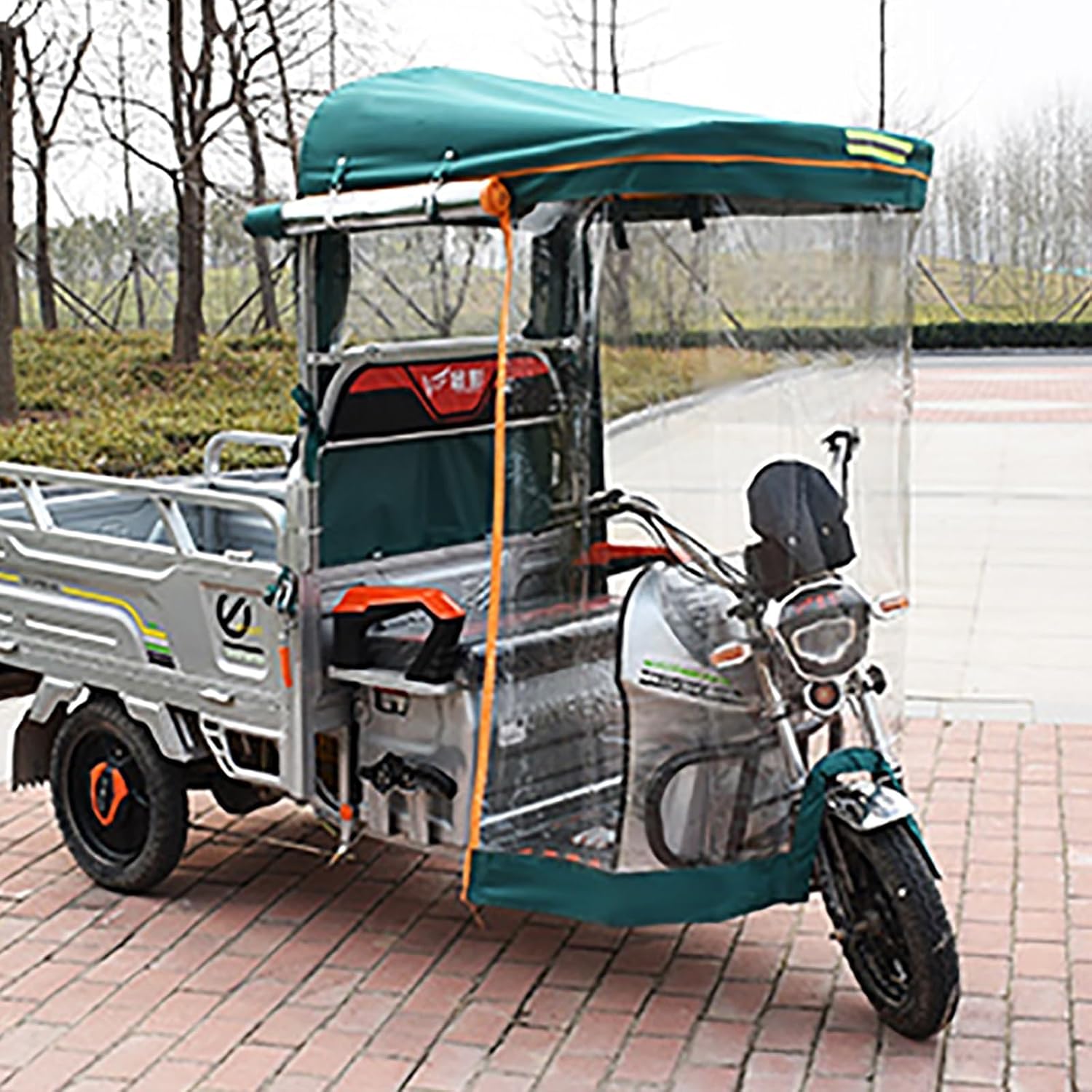 Adult Tricycle Cover,Ideal for Heavy Duty Electric Tricycle,Motorcycles or SANBENGZI Outdoor Riding, 3-Wheel Bike Riding from Rain,Dust,and Sun (Color : Blue, Size : 70cm/27.5in)