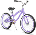 JOYSTAR 20' 24' 26' Beach Cruiser Bike for Girls, Boys, Mens and Womens, Single Speed Kids Cruiser Bikes with Coaster Brake, Multiple Colors