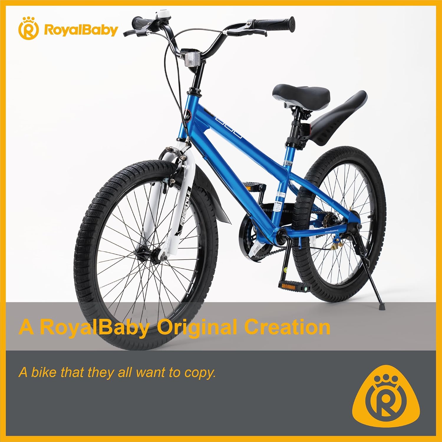 RoyalBaby Kids Bike with Dual Handbrake for Beginners,12 14 16 18 20 Inch Bicycle for Boys & Girls Ages 3-10 Years