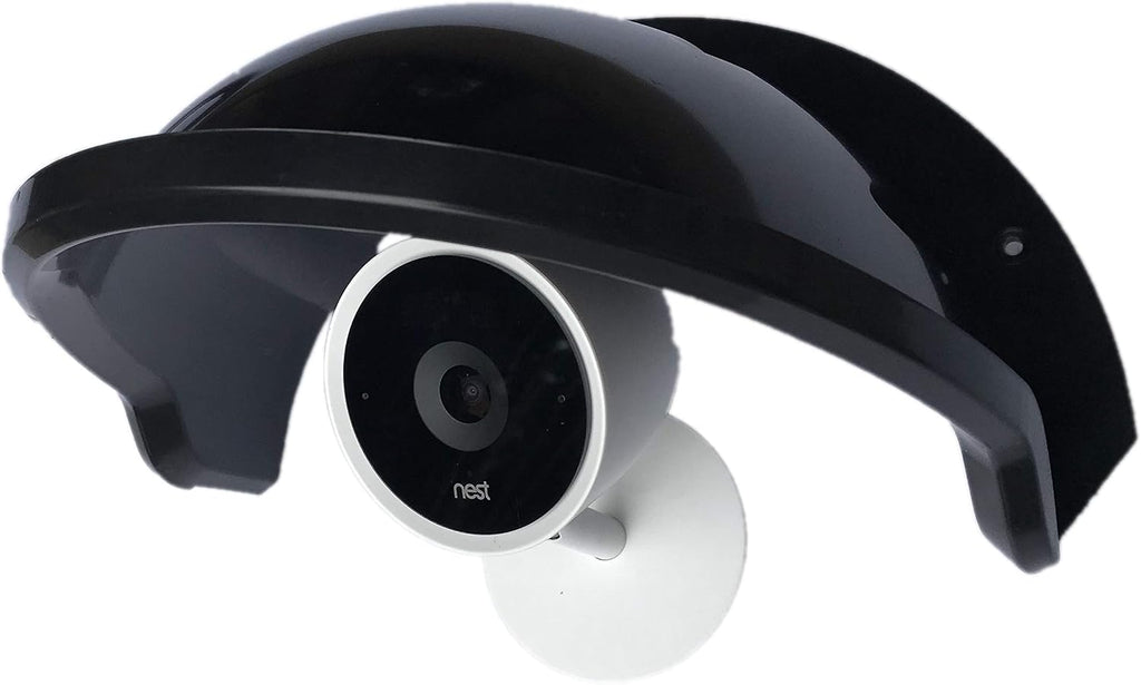 Universal Sun Rain Shade Camera Cover Shield for Nest/Ring/Arlo/Dome/Bullet Outdoor Camera - BLACK (10)