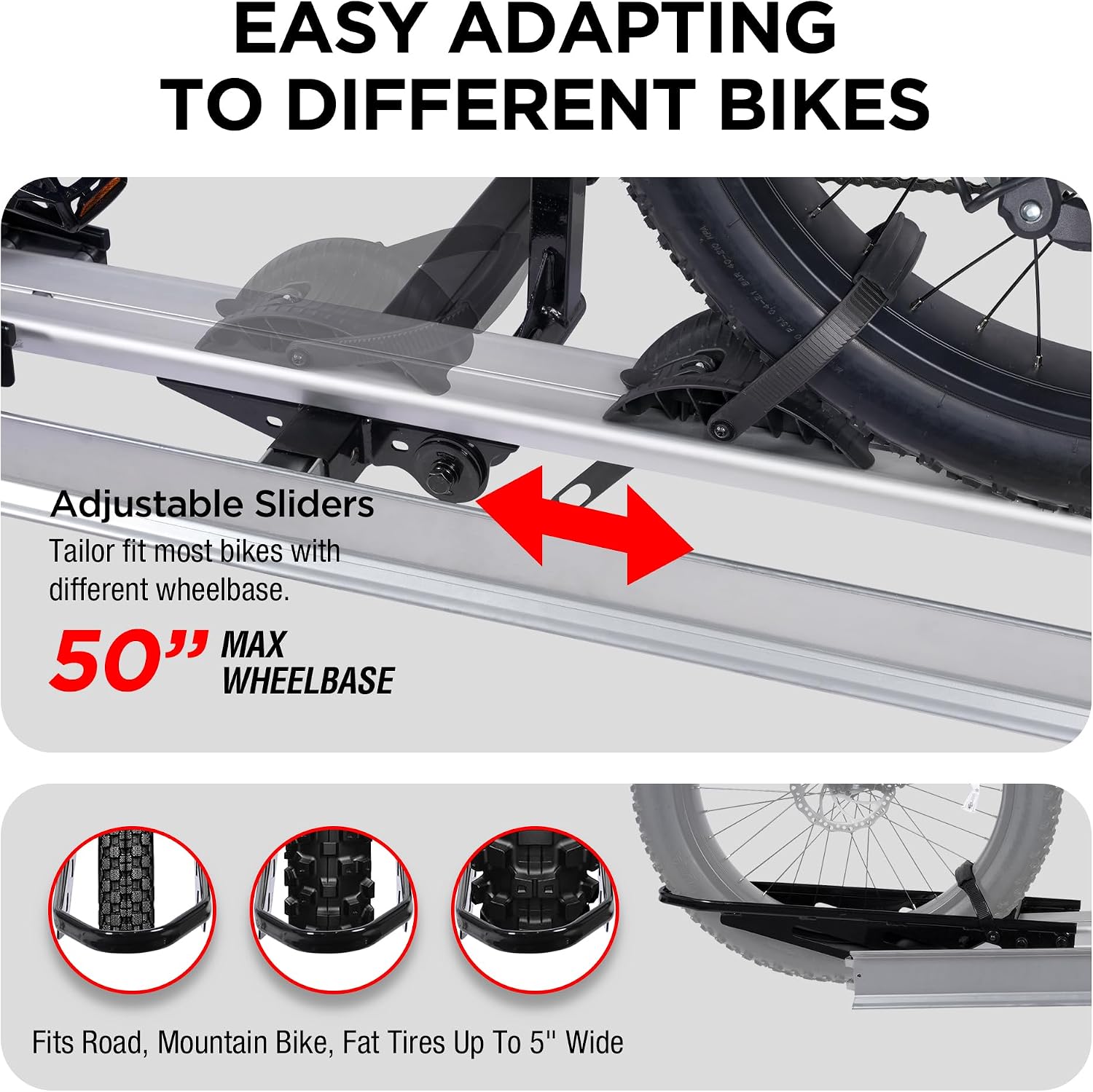 Bike Rack for Car Hitch Mount - Young Electric Single E-Bike Rack with Ramp, 100lb Capacity Ebike Rack Bicycle Carrier for Trucks, SUVs, RVs, Trailers