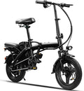 Folding Electric Bike for Adults and Teens, 560W Motor 24MPH Compact Commuter Ebike, 32 Miles Range, 48V 10Ah Battery, 3-Level Pedal Assist, 14' Mini Foldable Electric Bicycles, UL2849 Certified