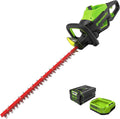 Greenworks PRO 80V 26'' Rotating Handle Hedge Trimmer Cordless, Includes 2.0Ah Battery and Charger, Brushless Landscaping Tool, Dual Action Blades