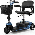 Vive 3 Wheel Mobility Scooter - Electric Powered Mobile Wheelchair Device for Adults - Folding, Collapsible and Compact for Travel - Long Range Power Extended Battery with Charger and Basket Included