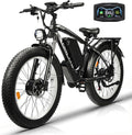 6000W Peak Dual Motor Electric Bike for Adults, 60V 25AH Battery, 45MPH & 100 Miles Range,21-Speed Full Suspension, 26' x 4.0' Fat Tire Off-Road E-Bike for All Terrain Snow Sand
