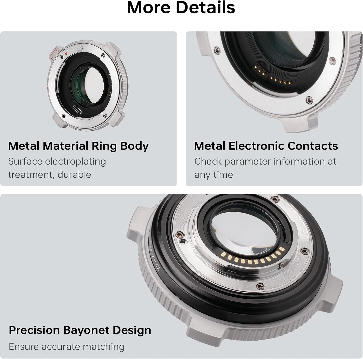 VILTROX EF-M2 Pro Lens Mount Adapter Auto Focus 0.71x Reducer Speed Booster with Security Lock Compatible with Canon EF Mount Lens to M4/3 Camera GH4 GH5 GH5S GF6 GX85 GX7 Olympus E-M5 E-M10 E-PL5
