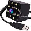 ELP 4K USB Camera Night Vision 8mp Autofocus Webcam for Computer Mini UVC USB2.0 Lightburn Camera IMX415 USB Security Camera PC Camera for Raspberry pi Jetson Nano (100degree No Distortion Lens)