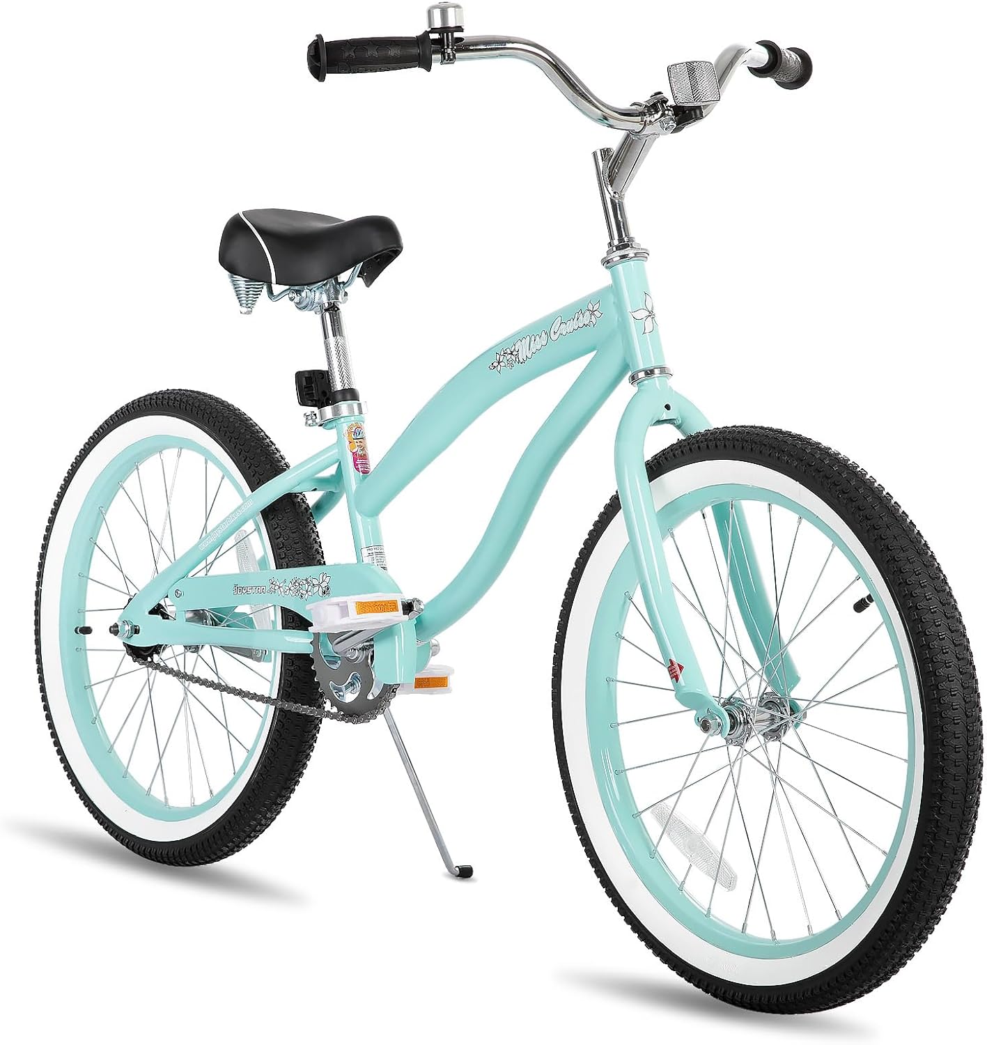 JOYSTAR 20' 24' 26' Beach Cruiser Bike for Girls, Boys, Mens and Womens, Single Speed Kids Cruiser Bikes with Coaster Brake, Multiple Colors