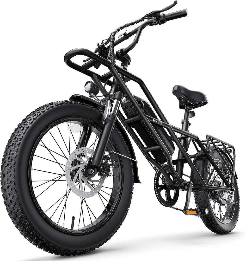 Baicycle 1800W Peak Electric Bikes for Adults 20' Fat Tire E Bike with 90 Miles(PAS) Max Range 28 MPH Electric Bicycle Step-Thru Ebikes with 48V Removable Battery 7 Speed Ebike